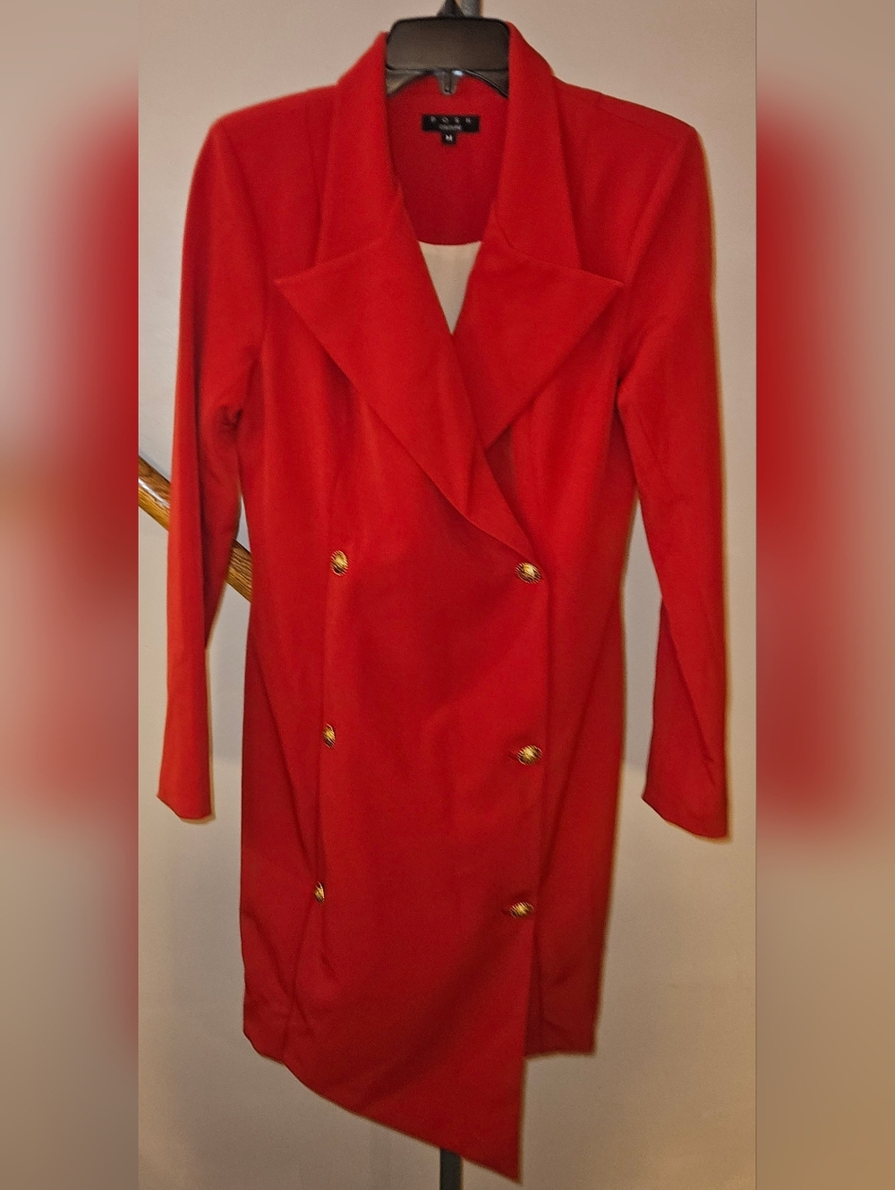 Vintage Posh Couture Double-Breasted Blazer Dress Tailor Fit Medium E.U.C.